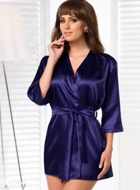 Irall Aria Dressing Gown Navy