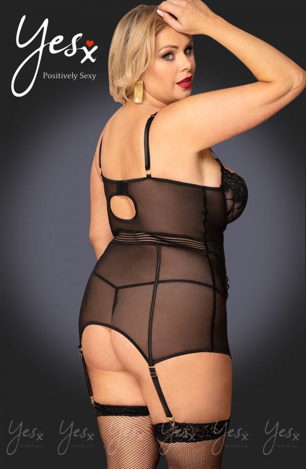 YesX YX955Q Black Chemise - Image 4