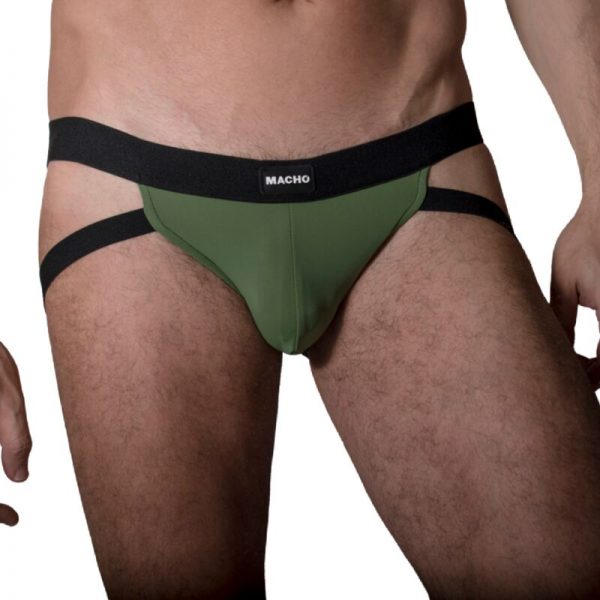 MACHO MX22V JOCKSTRAP - GREEN S/M