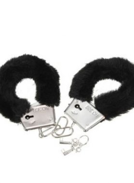 DIABLO PICANTE - PLEASURE FURRY HANDCUFFS BLACK