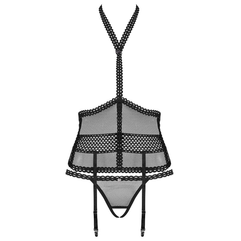 OBSESSIVE - STRAPELIE CORSET AND THONG L/XL - Image 3