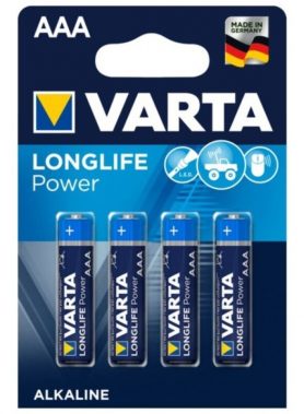 VARTA - LONGLIFE POWER ALKALINE BATTERY AAA LR03 4 UNIT