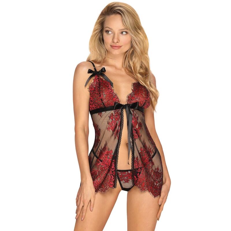 OBSESSIVE - REDESSIA BABYDOLL AND THONG L/XL