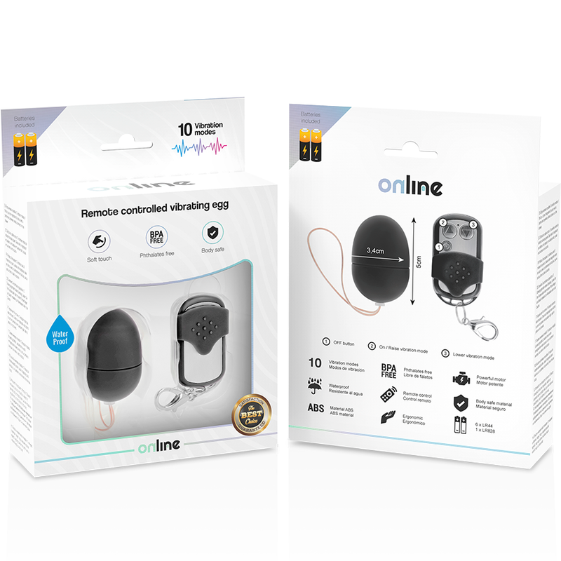 ONLINE - REMOTE CONTROL VIBRATING EGG S BLACK - Image 5