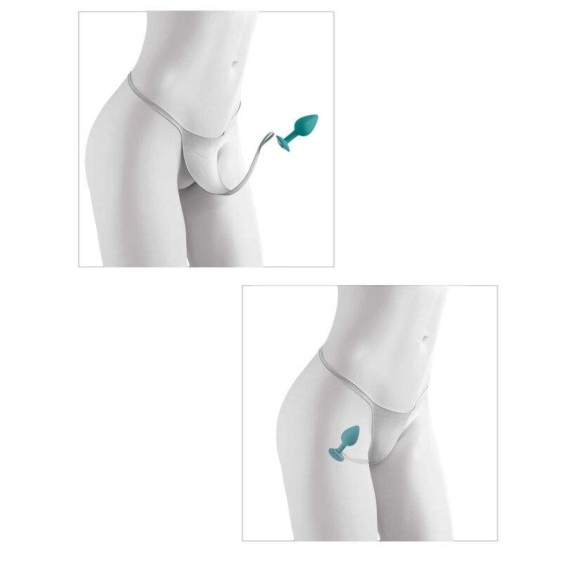 HOOK UP PANTIES - CROTCHLESS SECRET GEM WHITE - Image 6