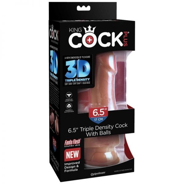 KING COCK - PLUS 3D DILDO WITH BALLS 17 CM - Image 8