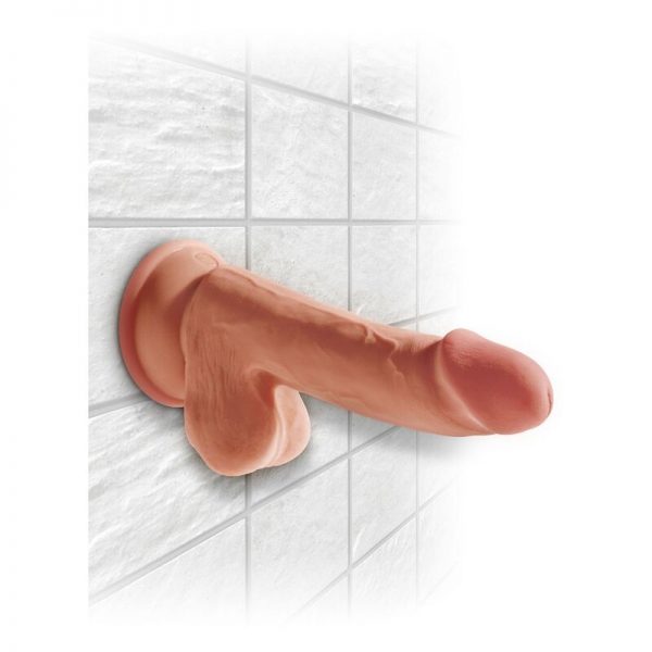 KING COCK - PLUS 3D DILDO WITH BALLS 17 CM - Image 6