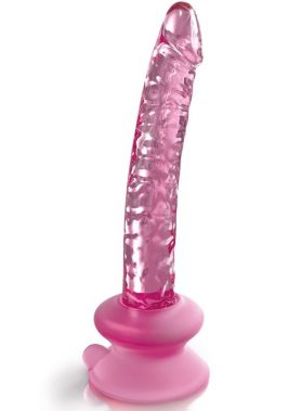 ICICLES - N. 86 GLASS DILDO WITH SUCTION CUP