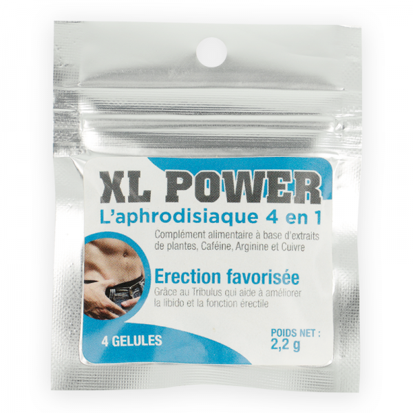 XL POWER APHRODISIAC AND ERECTION CAPSULES 4 CAP