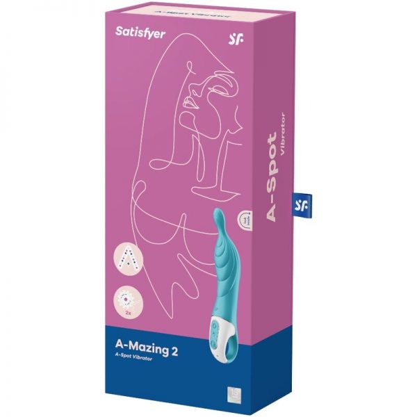 SATISFYER - AMAZING 2 ASPOT VIBRATOR TURQUOISE - Image 3