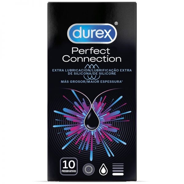 DUREX - PERFECT CONNECTION SILICONE EXTRA LUBRIFICATION 10 UNITS