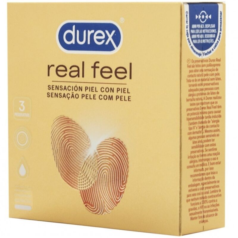 DUREX - REAL FEEL CONDOMS 3 UNITS