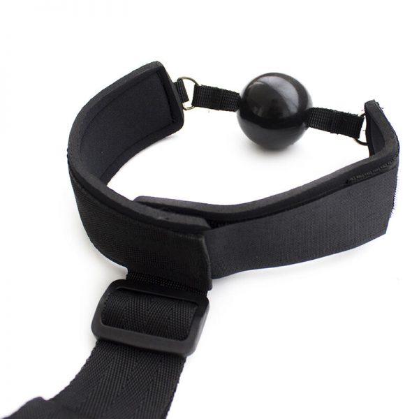 OHMAMA FETISH NEOPRENE GAG WITH HAND CUFFS - Image 3