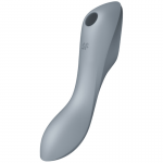 SATISFYER CURVY TRINITY 3 AIR PULSE VIBRATOR - GREY