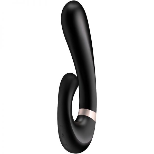 SATISFYER HEAT WAVE VIBRATOR APP - BLACK