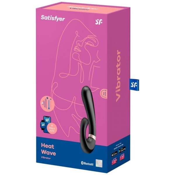 SATISFYER HEAT WAVE VIBRATOR APP - BLACK - Image 4