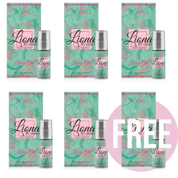 LIONA BY MOMA LIQUID VIBRATOR 6 ML LIBIDO GEL 5+1 FREE