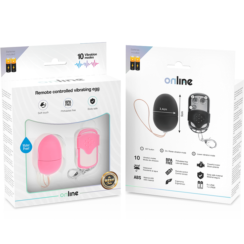 ONLINE - REMOTE CONTROL VIBRATING EGG S PINK - Image 5