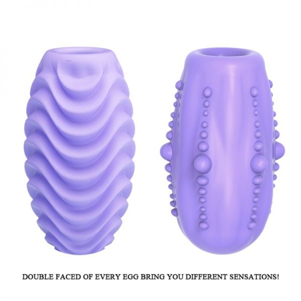 PRETTY LOVE - DOUBLE SIDED LILAC MASTURBATOR EGG - Image 3