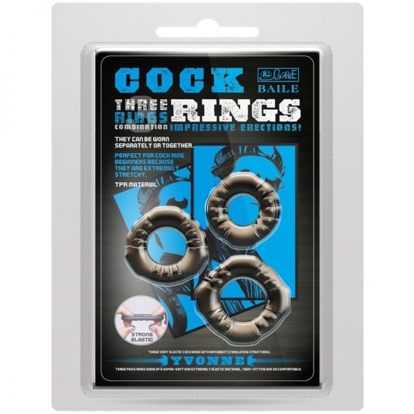 BAILE - COCK RINGS YVONNE SET 3 PENIS RINGS - Image 4