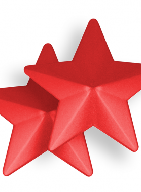 OHMAMA FETISH RED STAR NIPPLE COVERS