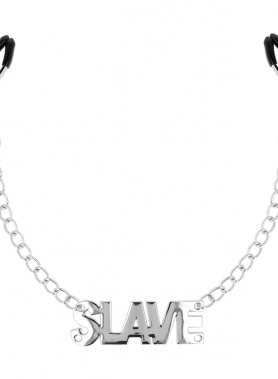 OHMAMA FETISH NIPPLE CLAMPS WITH CHAINS - SLAVE