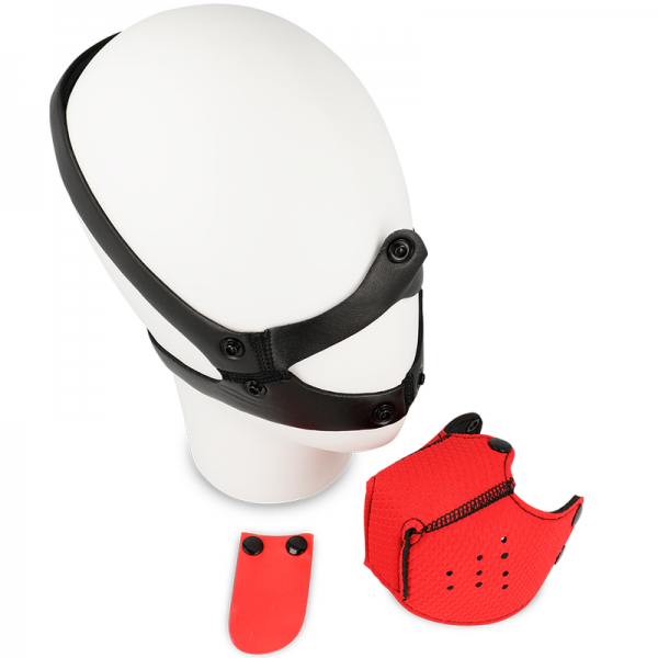 OHMAMA FETISH DOG MUZZLE - RED - Image 3