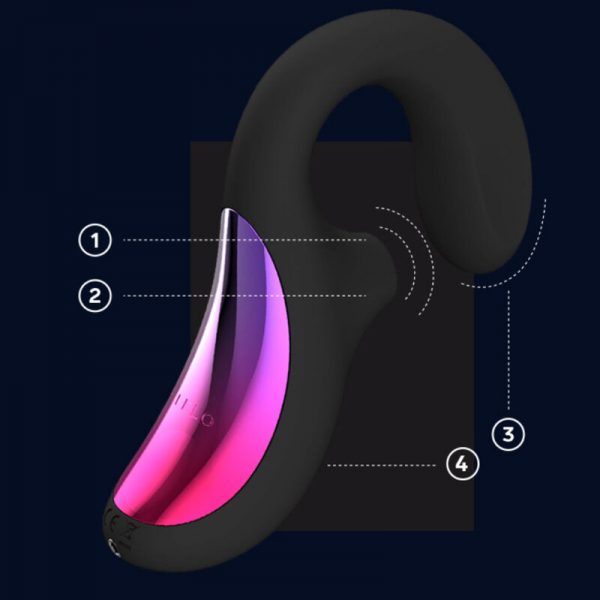 LELO ENIGMA CRUISE DUAL STIMULATION SONIC MASSAGER BLACK - Image 3