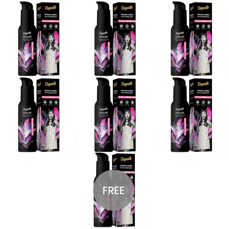 COQUETTE CHIC DESIRE PREMIUM EXPERIENCE 100ML VEGAN LUBES WOMANSENSITIVE 6 + 1 FREE