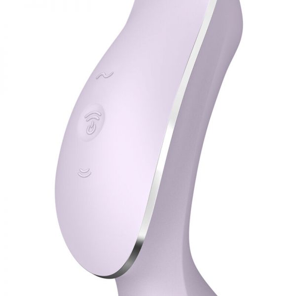 SATISFYER CURVY TRINITY 2 AIR PULSE VIBRATOR - PURPLE - Image 3