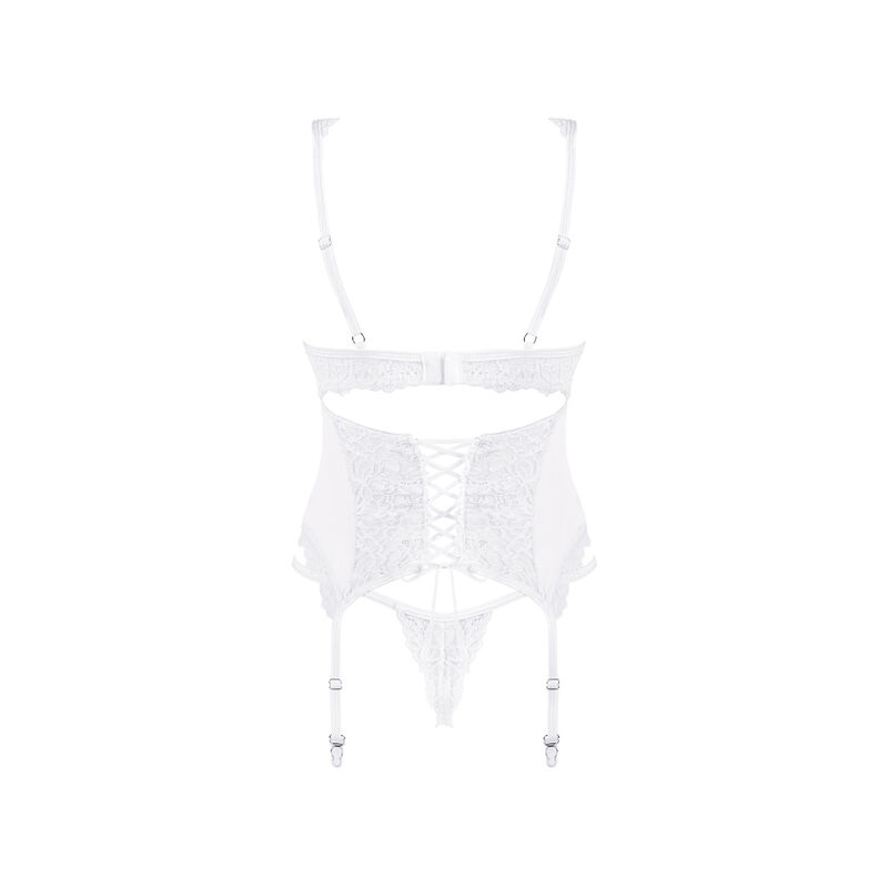 OBSESSIVE - AMOR BLANCO CORSET & THONG S/M - Image 4