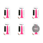 DIVERSIA FLEXIBLE VIBRATING DILDO 23 CM - PINK 5+1 FREE