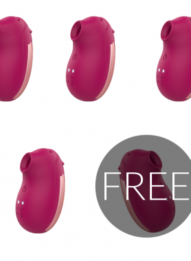 RITHUAL SHUSHU NEW GENERATION CLITORIAL CERISE 4+1 FREE