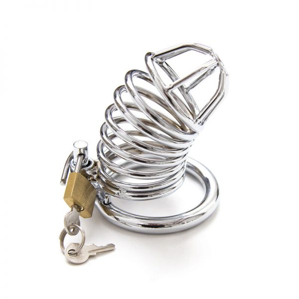 OHMAMA FETISH METAL CHASTITY LOCKABLE COCK CAGE SIZE S - Image 3