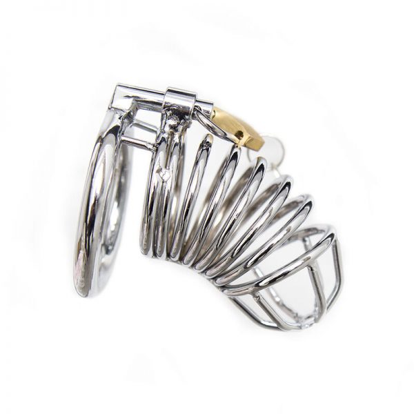 OHMAMA FETISH METAL CHASTITY LOCKABLE COCK CAGE SIZE S - Image 2