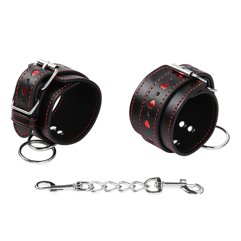 OHMAMA FETISH - HEART INLAID HANDCUFFS - Image 4