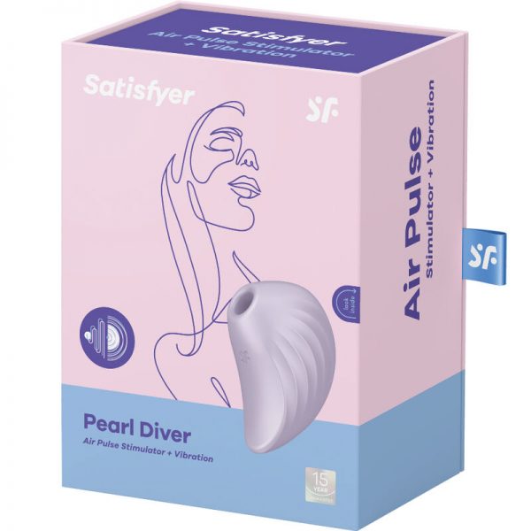 SATISFYER - PEARL DIVER AIR PULSE STIMULATOR & VIBRATOR VIOLET - Image 4