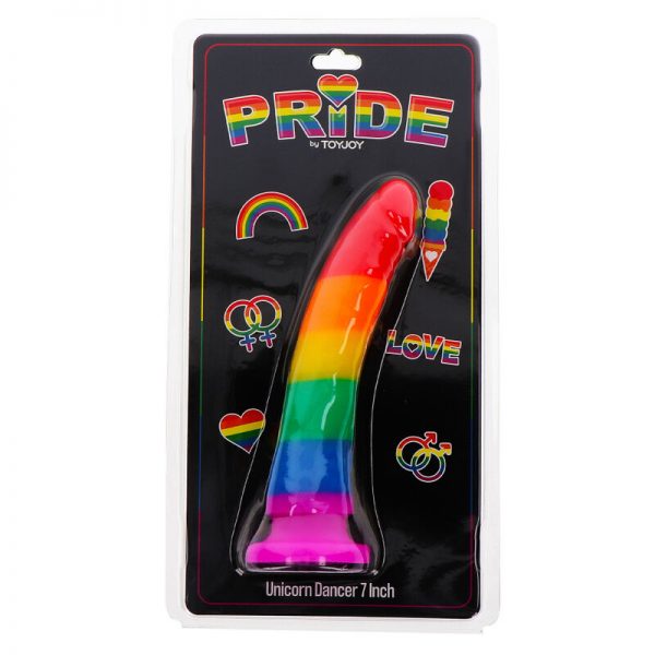 PRIDE - LGBT FLAG UNICORN DANCER DILDO 14.5 CM - Image 2