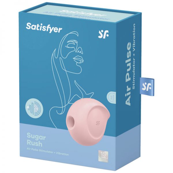 SATISFYER - SUGAR RUSH AIR PULSE STIMULATOR & VIBRATOR PINK - Image 4