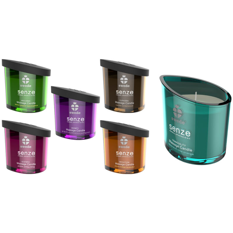 SWEDE - SENZE AROUSING MASSAGE CANDLE - LEMON, PEPPER, EUCALYPTUS - Image 2