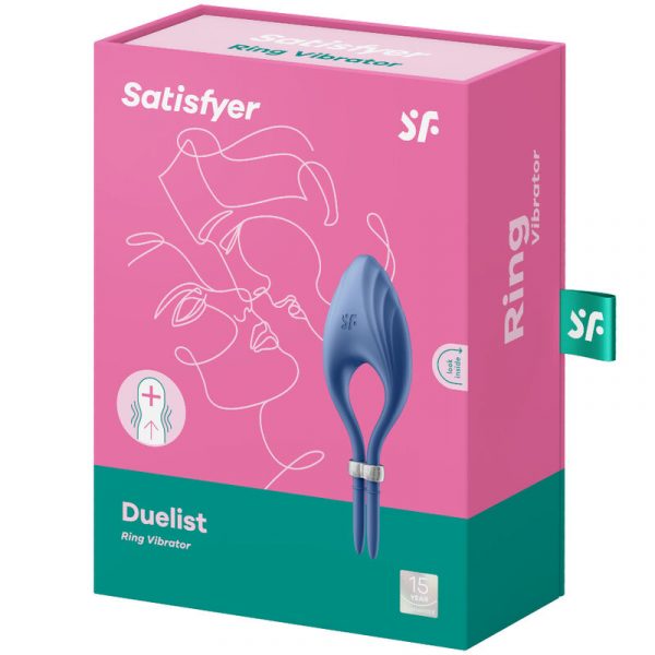 SATISFYER - DUELIST RING VIBRATOR BLUE - Image 4