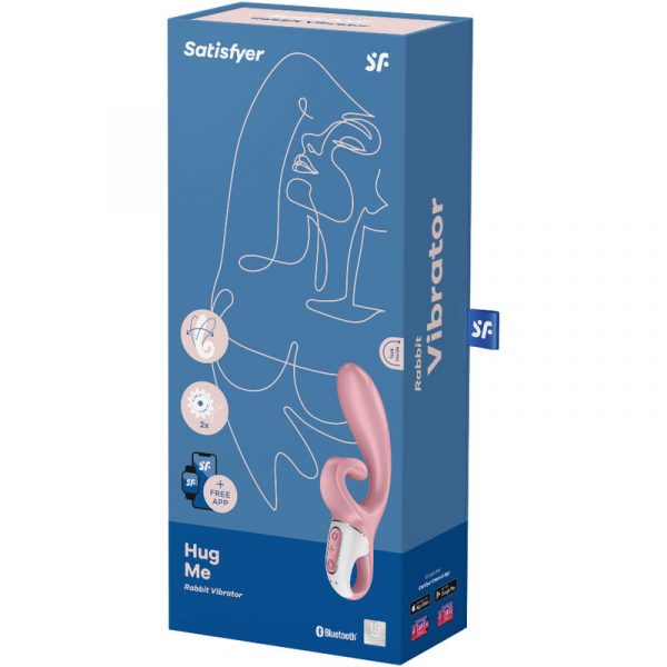 SATISFYER - HUG ME RABBIT VIBRATOR APP PINK - Image 4