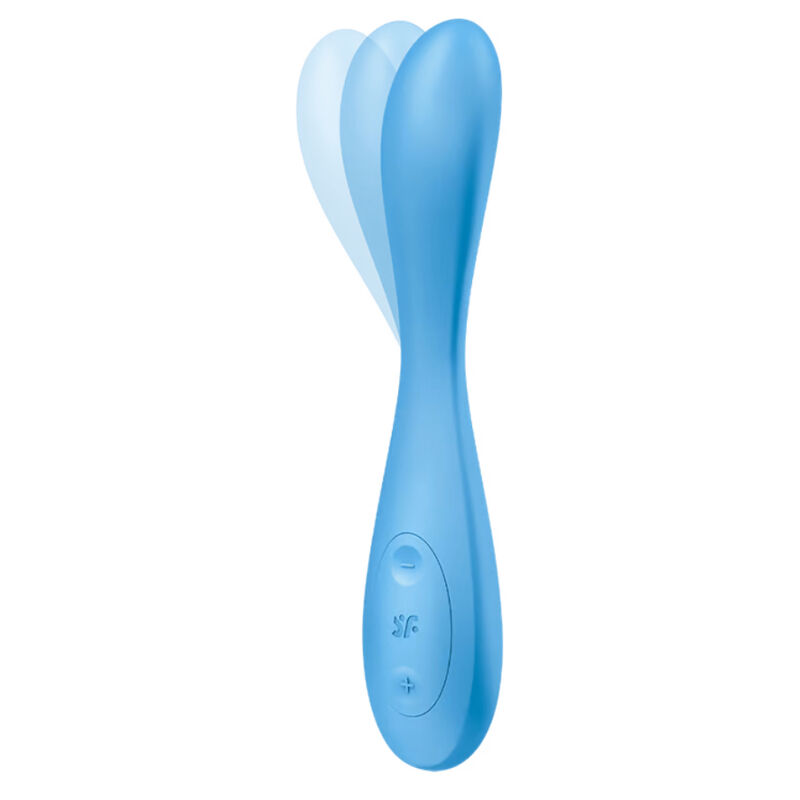 SATISFYER - G-SPOT FLEX 4+ MULTI VIBRATOR APP BLUE - Image 2