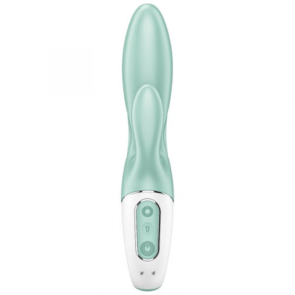 SATISFYER - AIR PUMP BUNNY 5+ INFLATABLE RABBIT VIBRATOR APP GREEN - Image 2