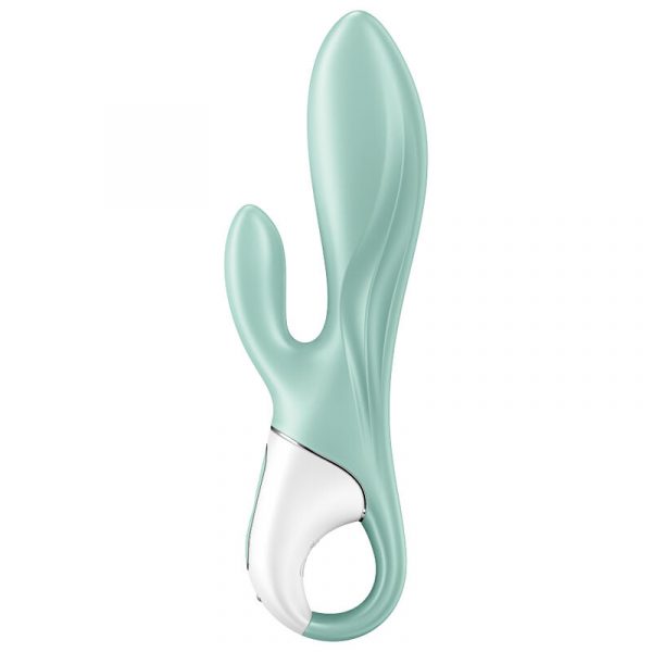 SATISFYER - AIR PUMP BUNNY 5+ INFLATABLE RABBIT VIBRATOR APP GREEN - Image 3