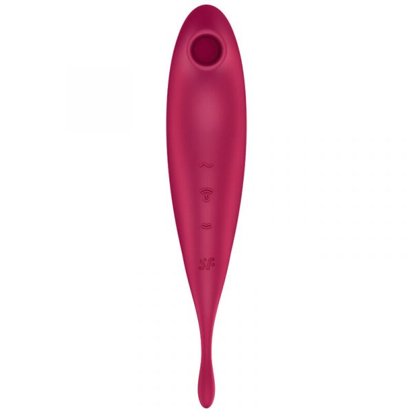 SATISFYER - TWIRLING PRO+ AIR PULSE STIMULATOR & VIBRATOR APP RED - Image 2