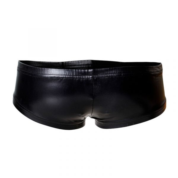 CUT4MEN - BOOTY SHORTS BLACK LEATHERETTE XL - Image 4