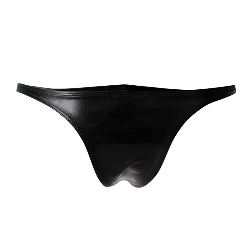 CUT4MEN - BRAZILIAN BRIEF BLACK LEATHERETTE M - Image 4