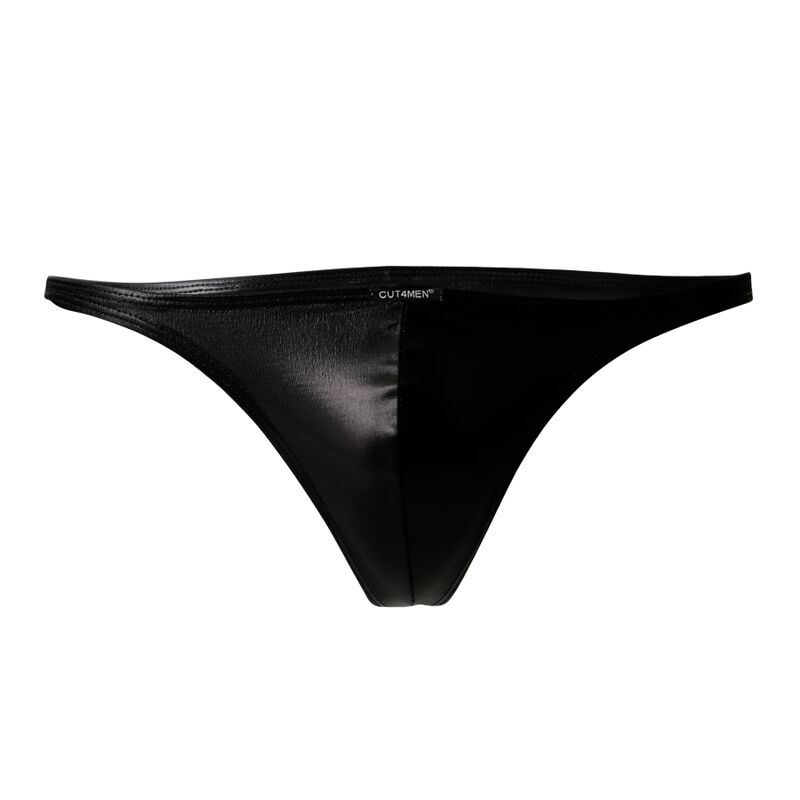 CUT4MEN - BRAZILIAN BRIEF BLACK LEATHERETTE M - Image 3
