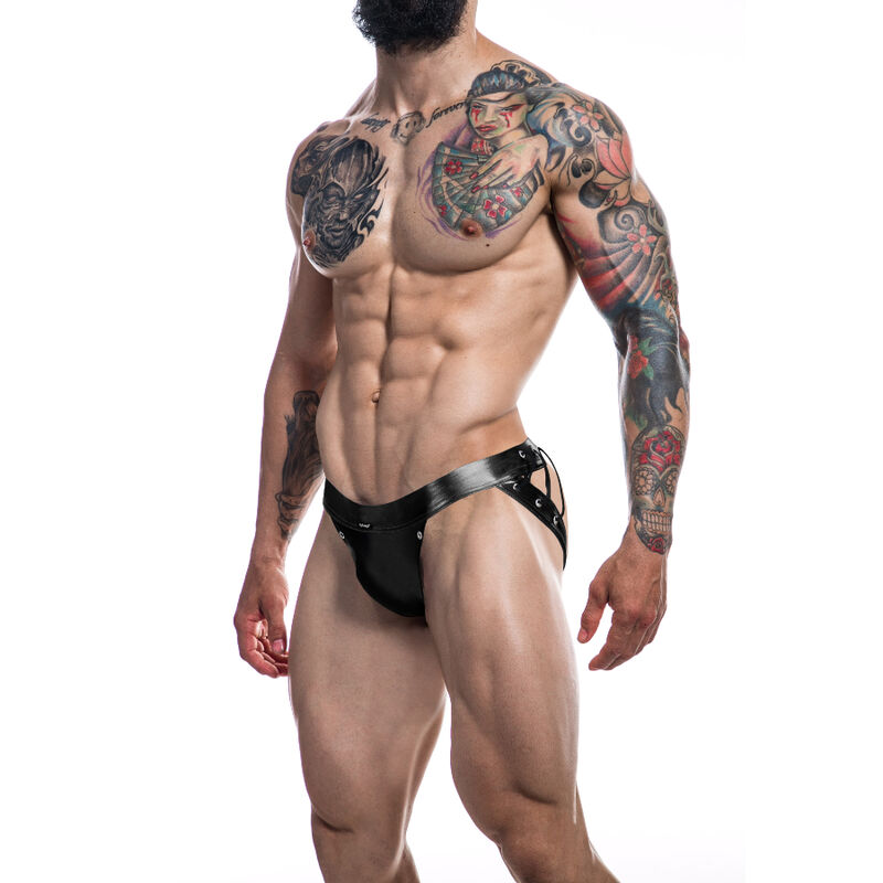 CUT4MEN - JOCKSTRAP DESIRE BLACK LEATHERETTE XL